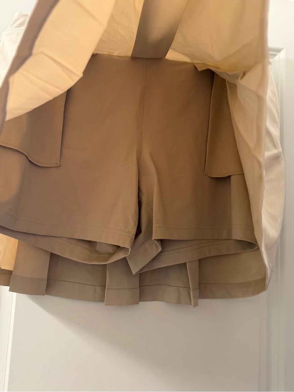 Lady Hagen Beige Pleated Golf Skort - Picture 2 of 4